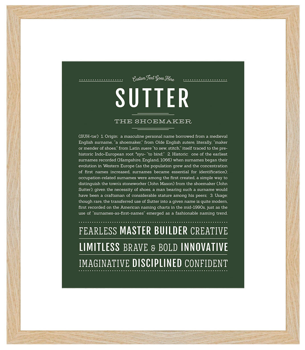 Sutter | Name Art Print