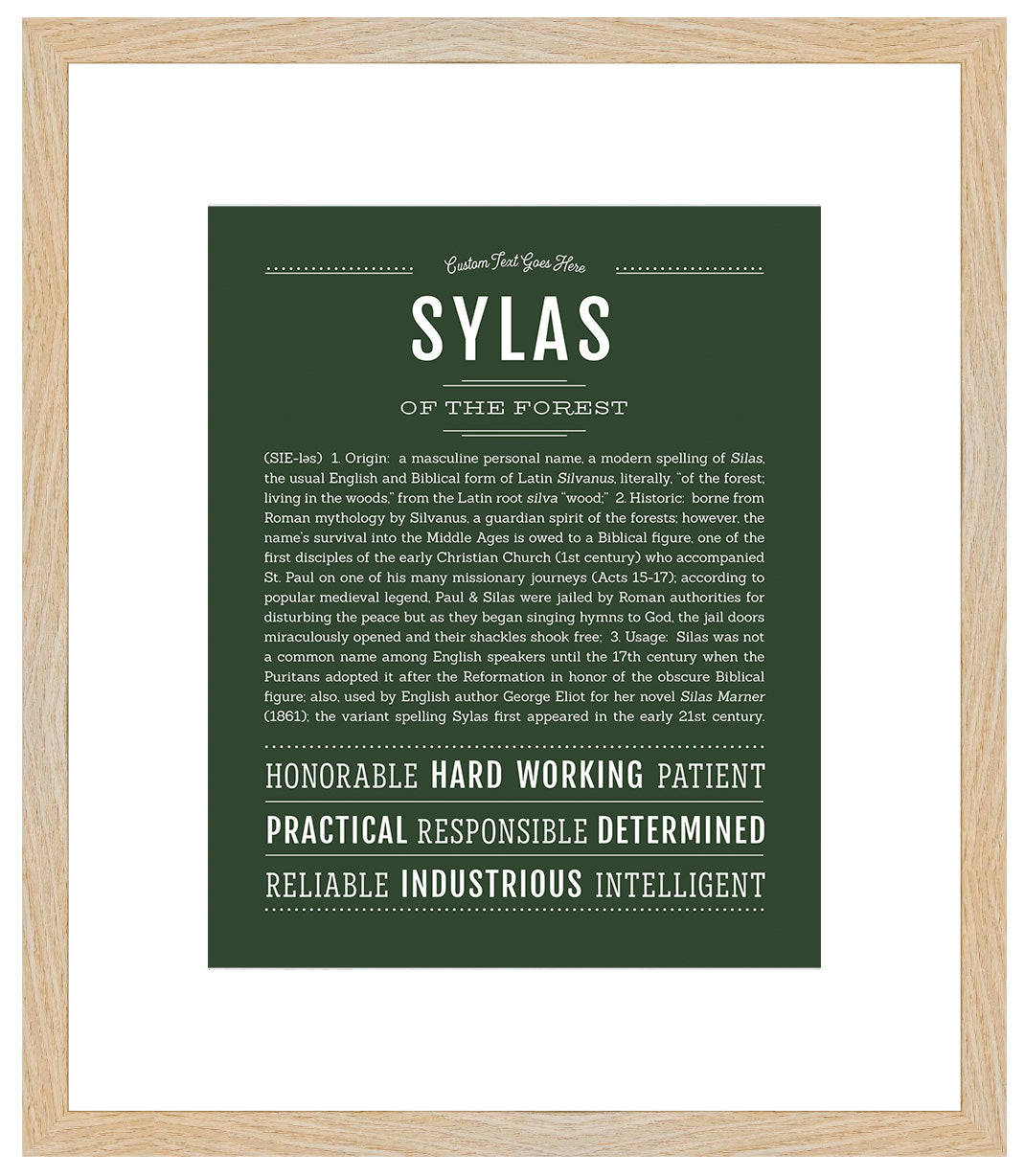 Sylas | Name Art Print