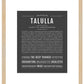 Talulla | Name Art Print