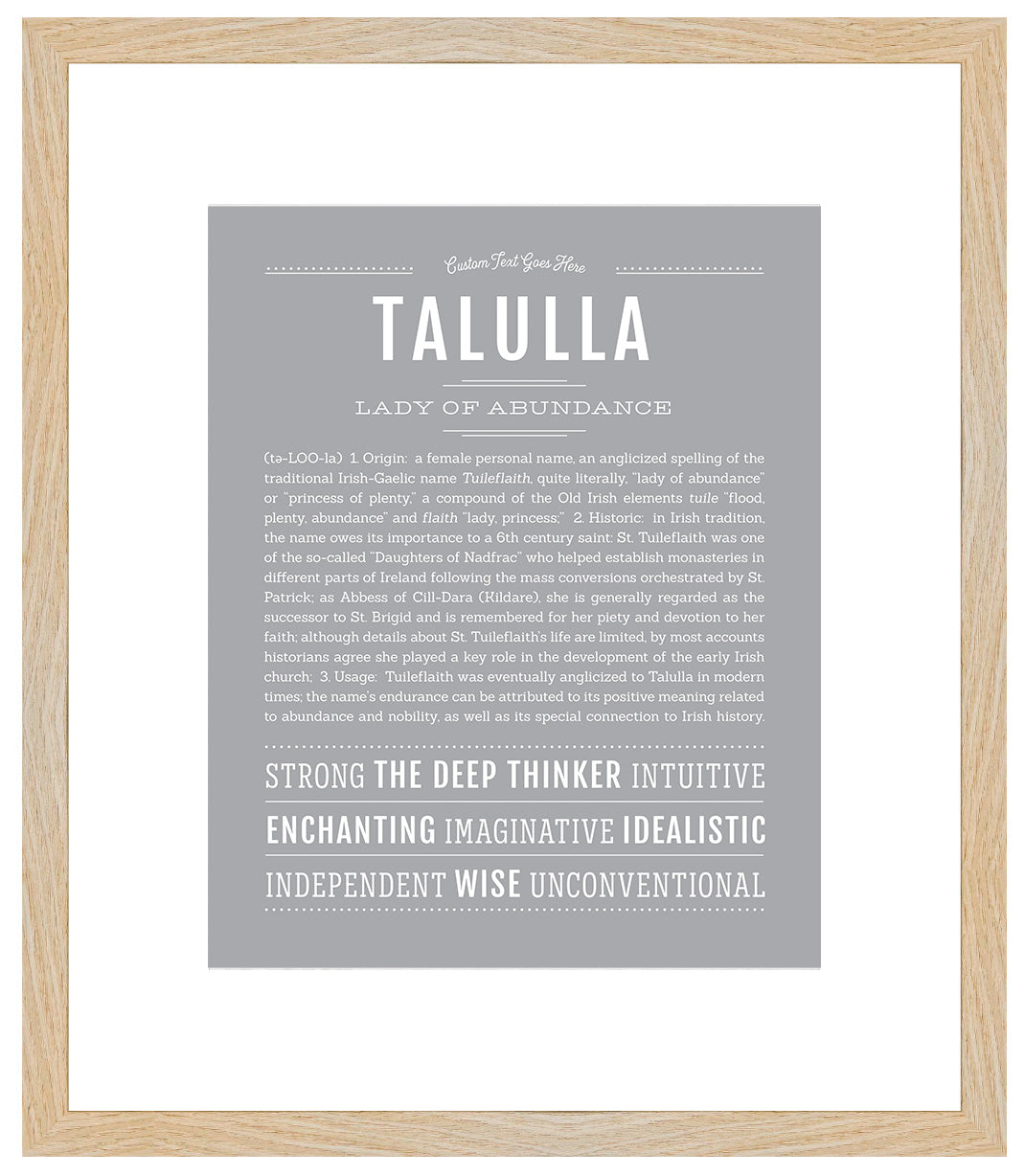 Talulla | Name Art Print