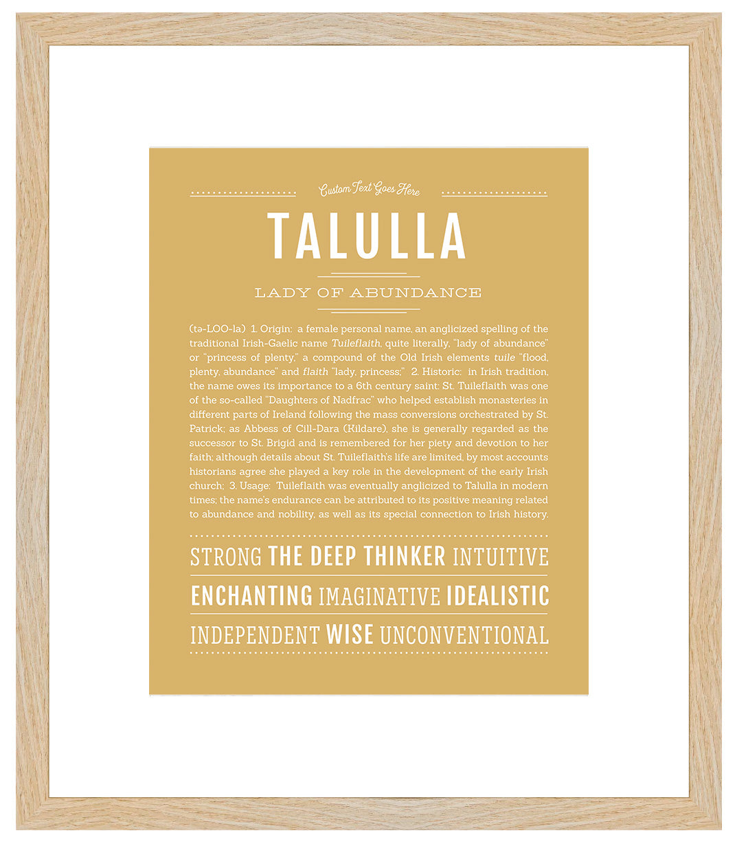 Talulla | Name Art Print