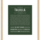 Talulla | Name Art Print