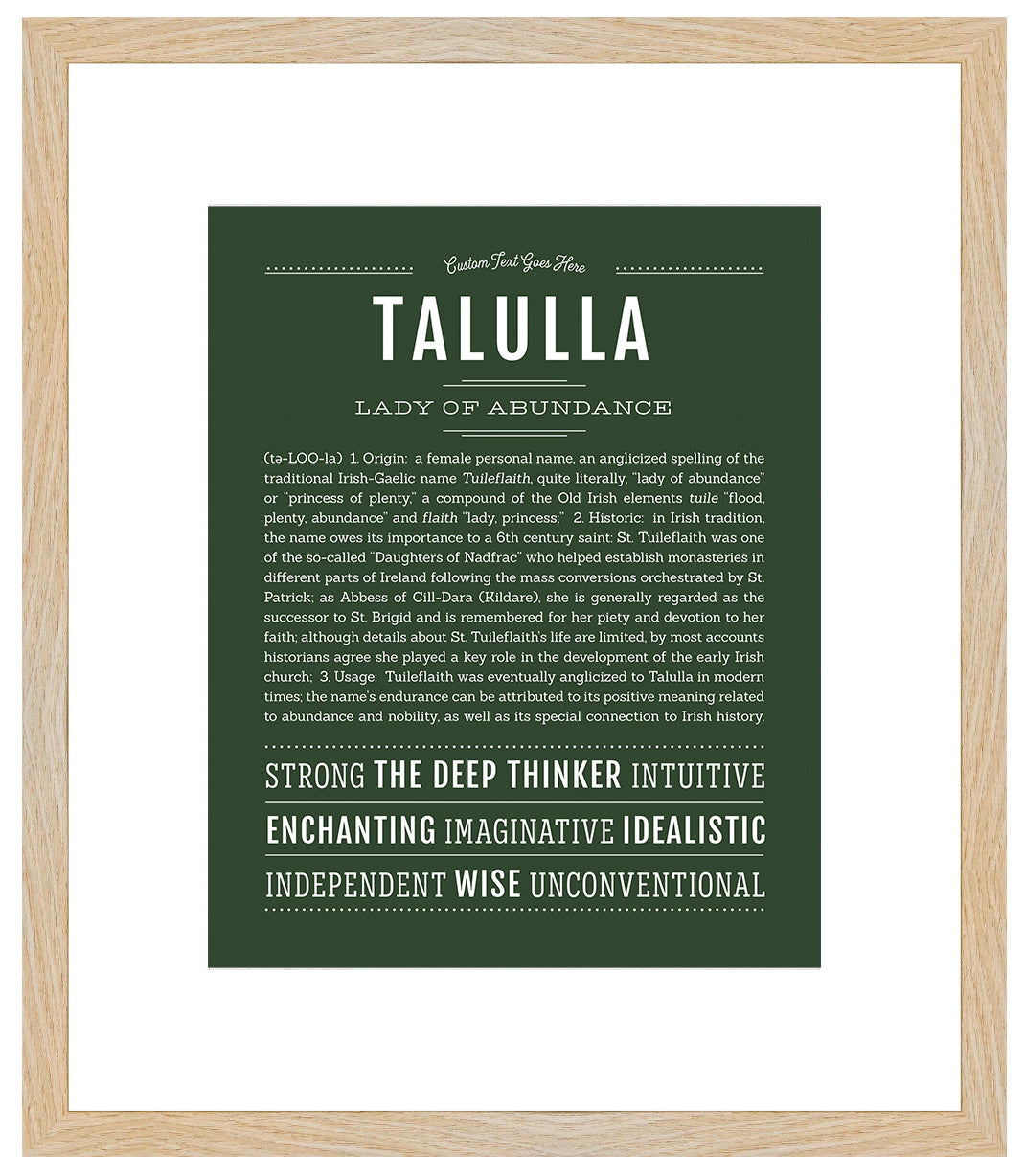 Talulla | Name Art Print