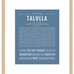 Talulla | Name Art Print