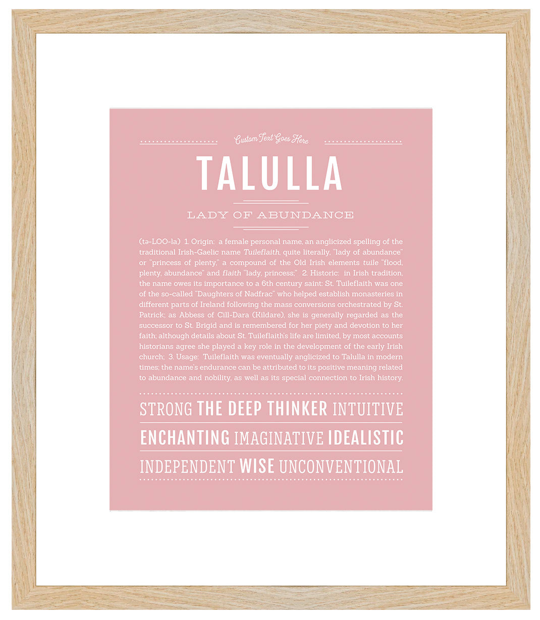 Talulla | Name Art Print