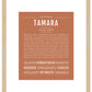 Tamara | Name Art Print