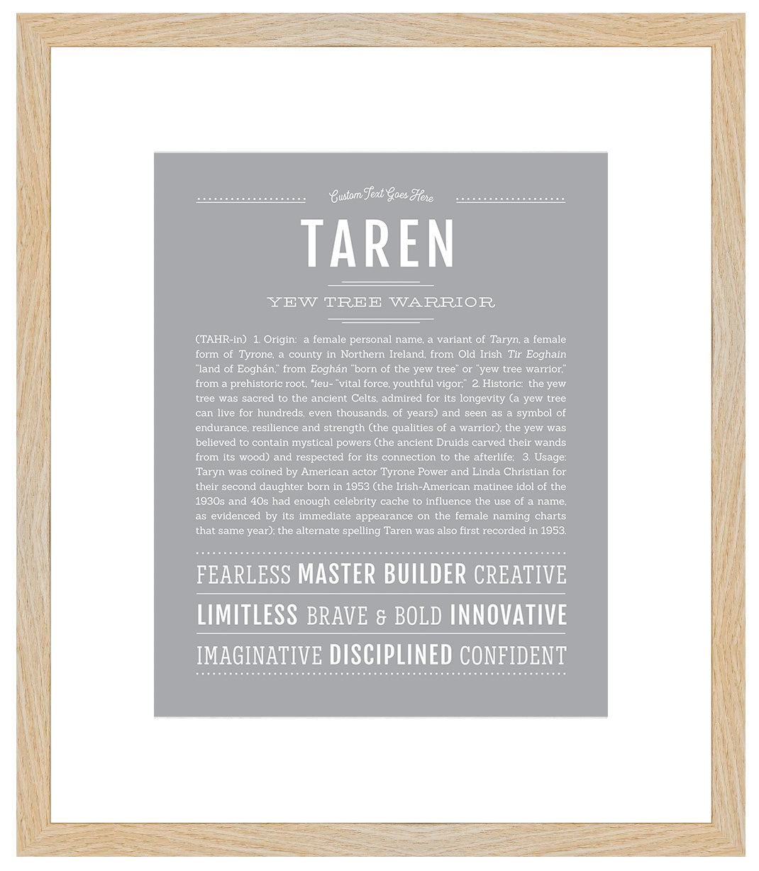 Taren | Name Art Print