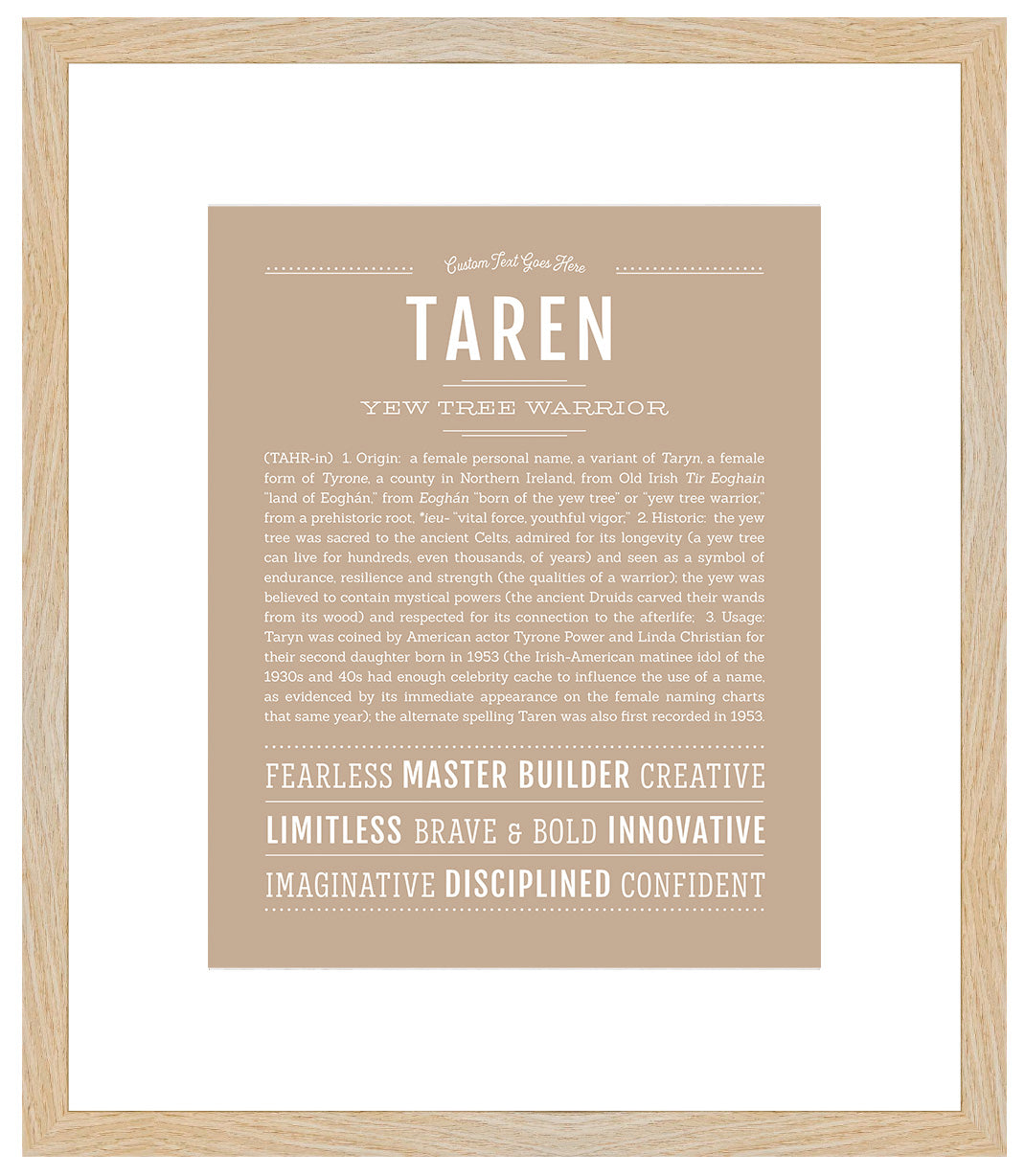 Taren | Name Art Print