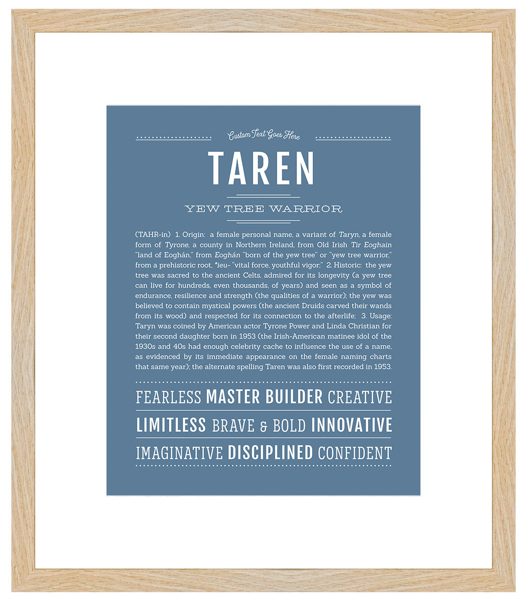 Taren | Name Art Print