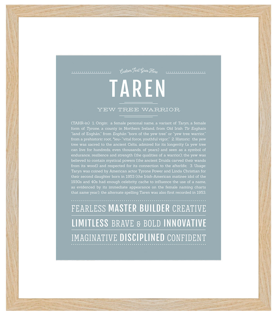 Taren | Name Art Print