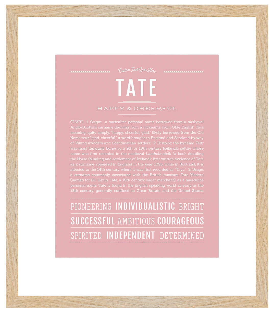 Tate | Name Art Print