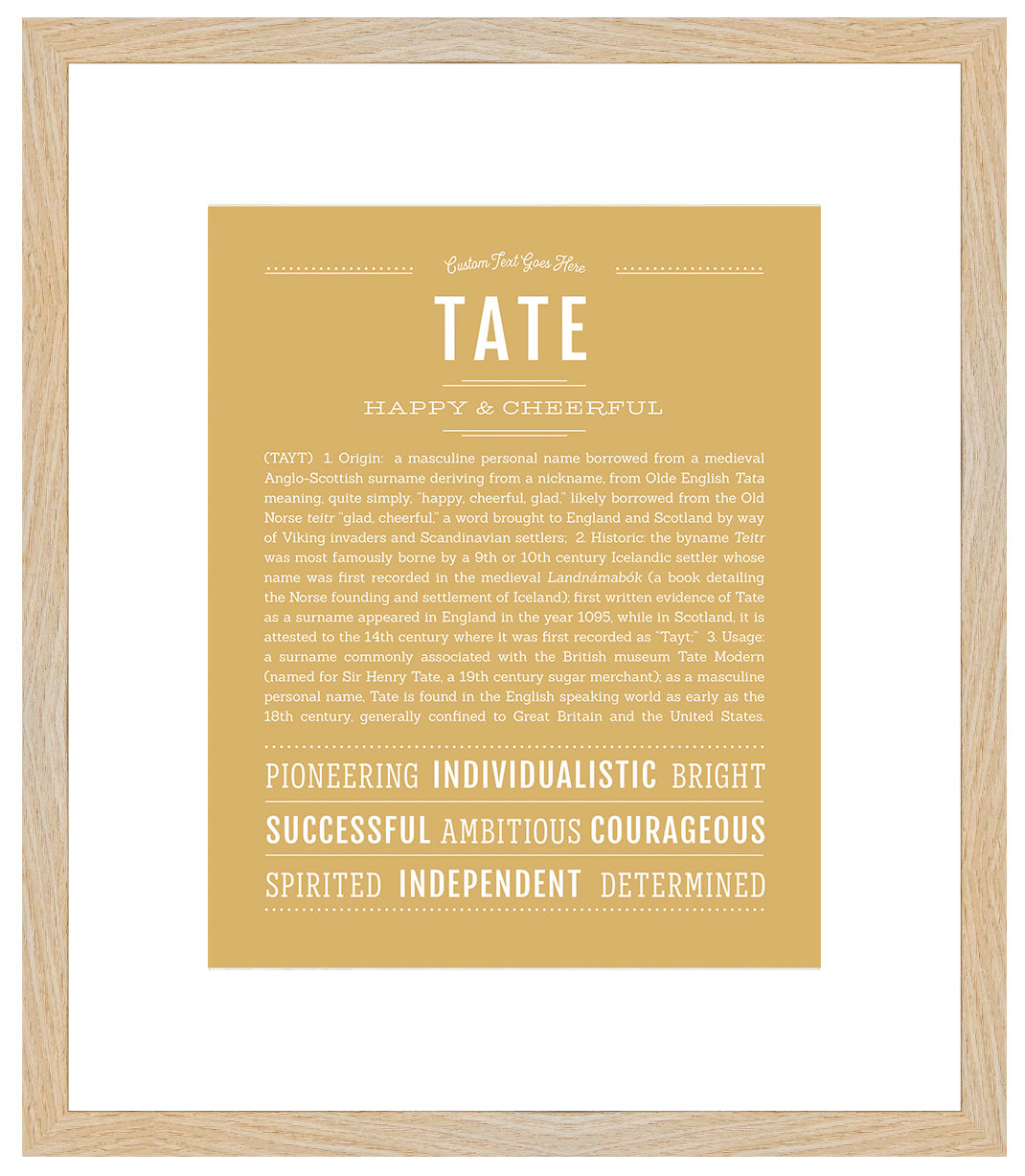 Tate | Name Art Print