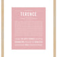 Terence | Name Art Print