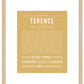 Terence | Name Art Print