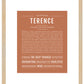 Terence | Name Art Print