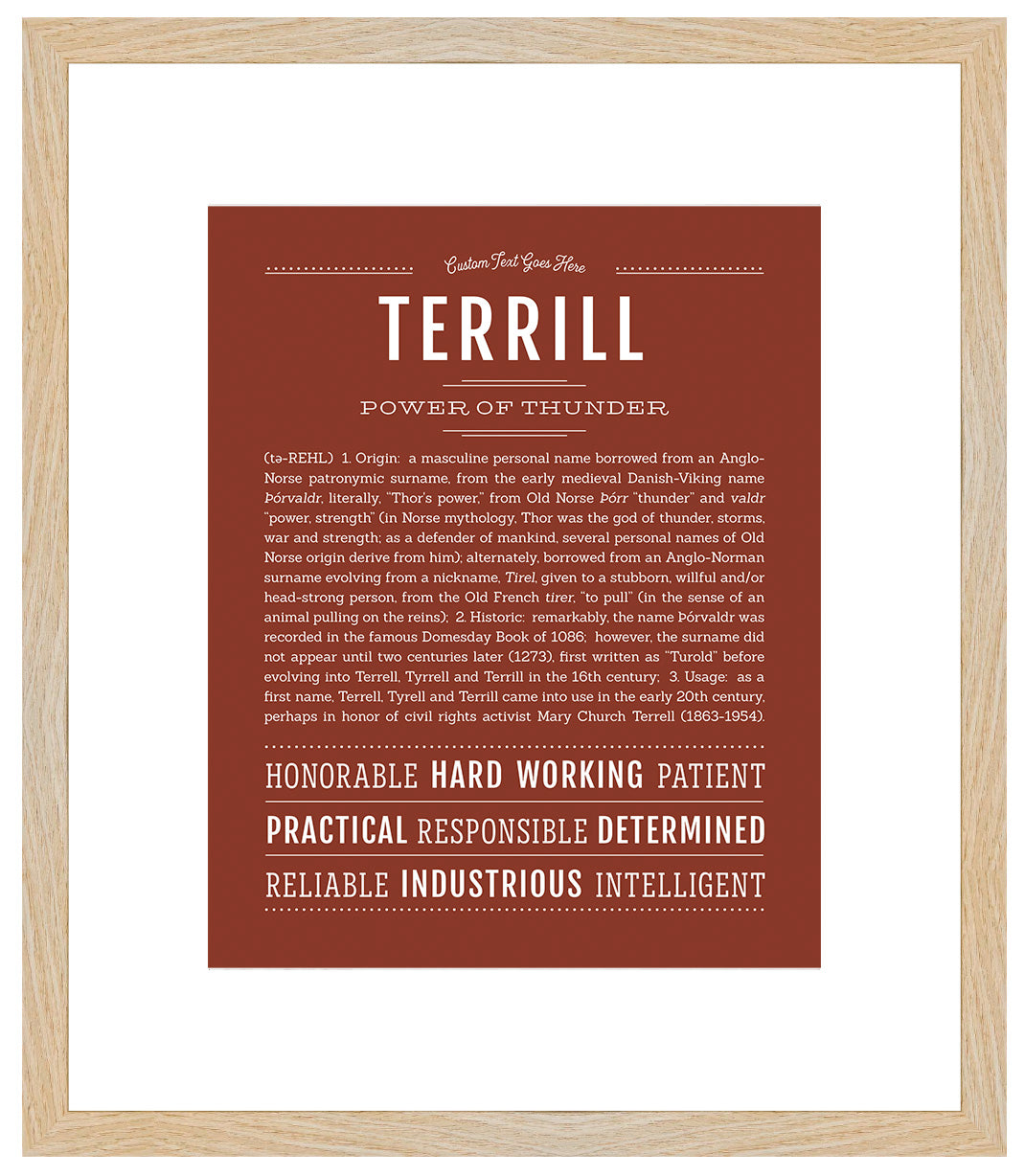 Terrill | Name Art Print