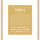 Terrill | Name Art Print