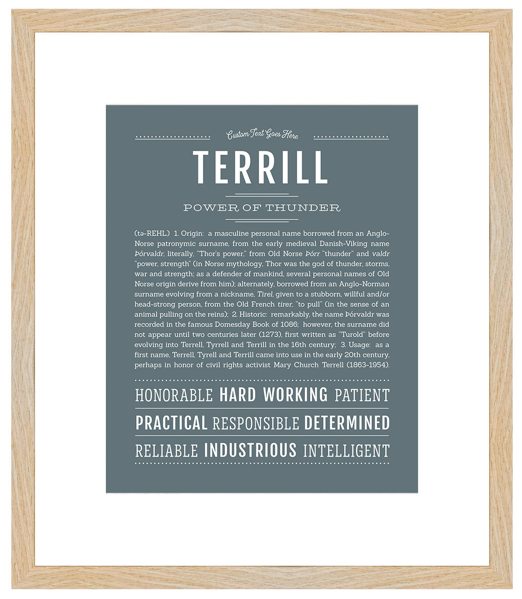 Terrill | Name Art Print