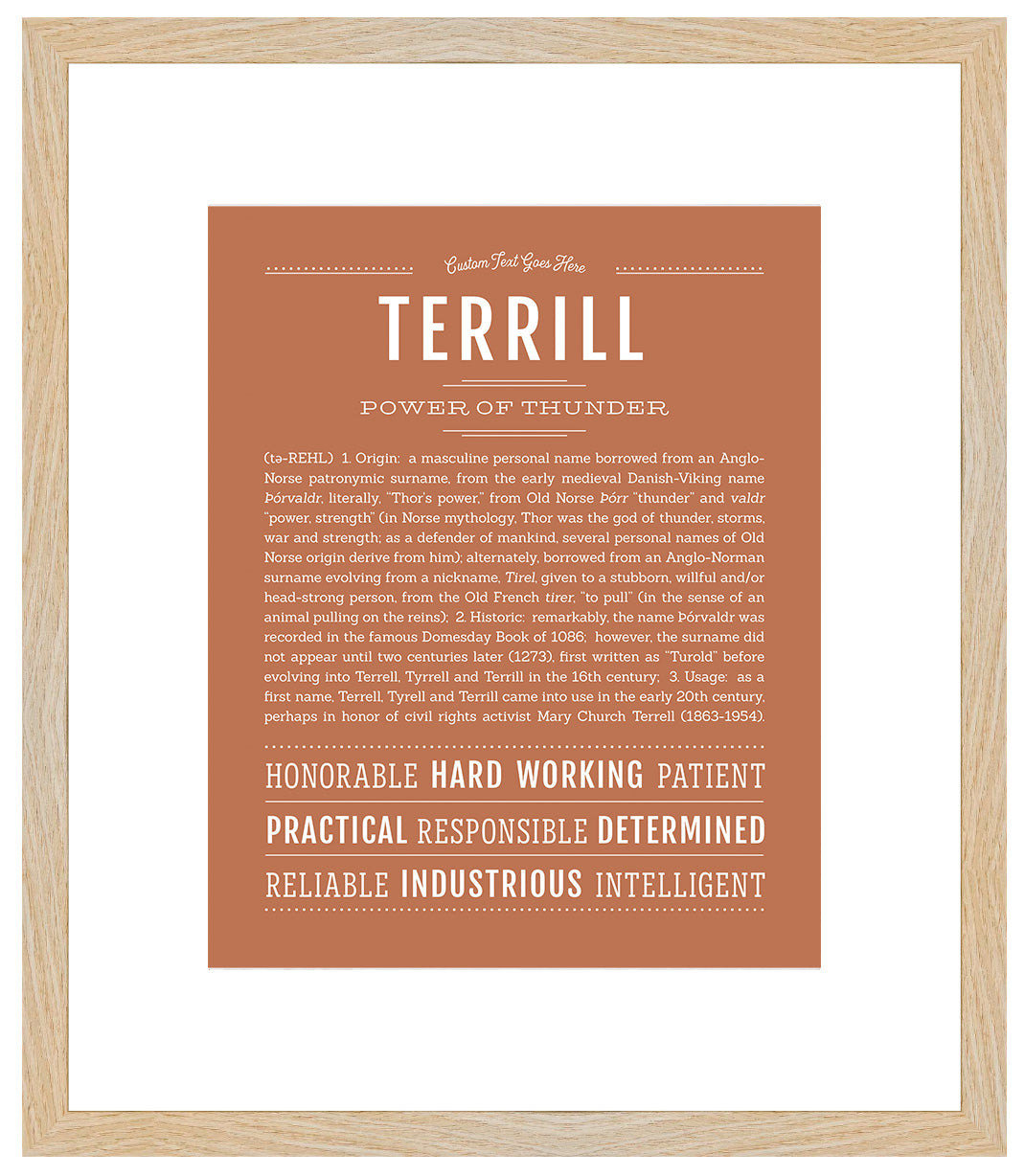 Terrill | Name Art Print