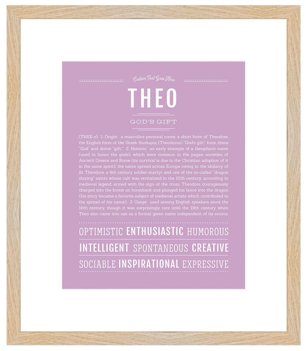 Theo | Name Art Print