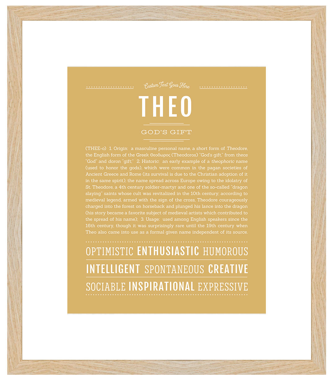 Theo | Name Art Print