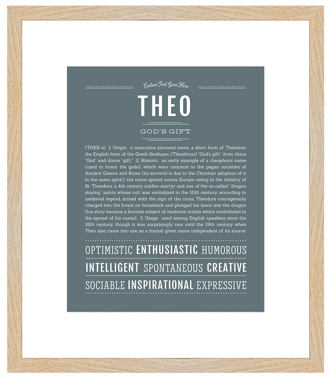 Theo | Name Art Print