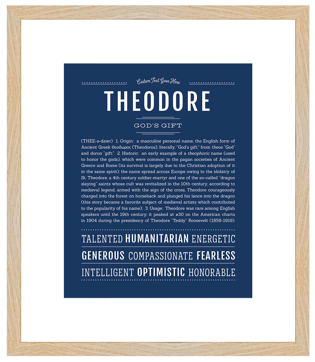 Theodore | Name Art Print