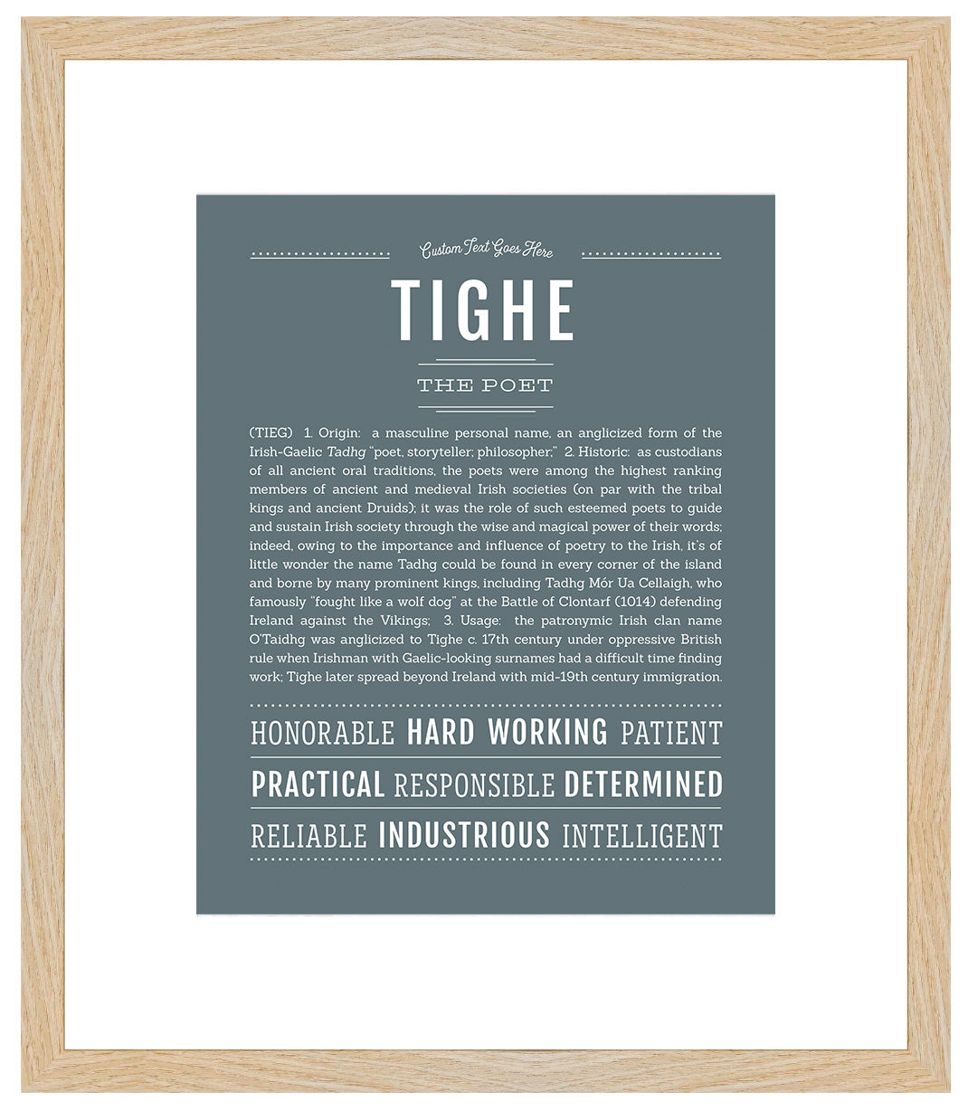 Tighe | Name Art Print