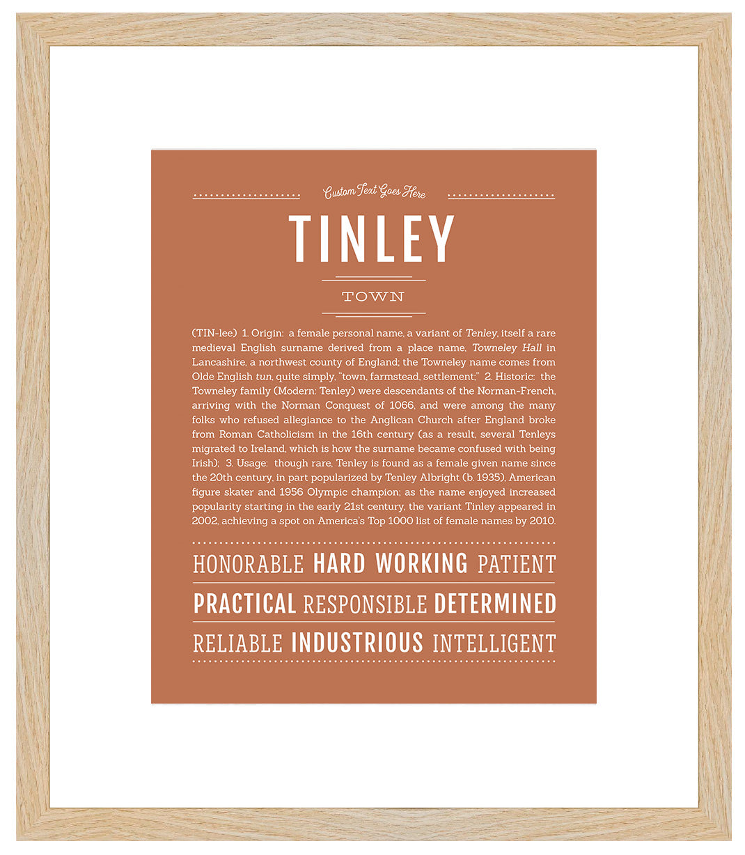 Tinley | Name Art Print