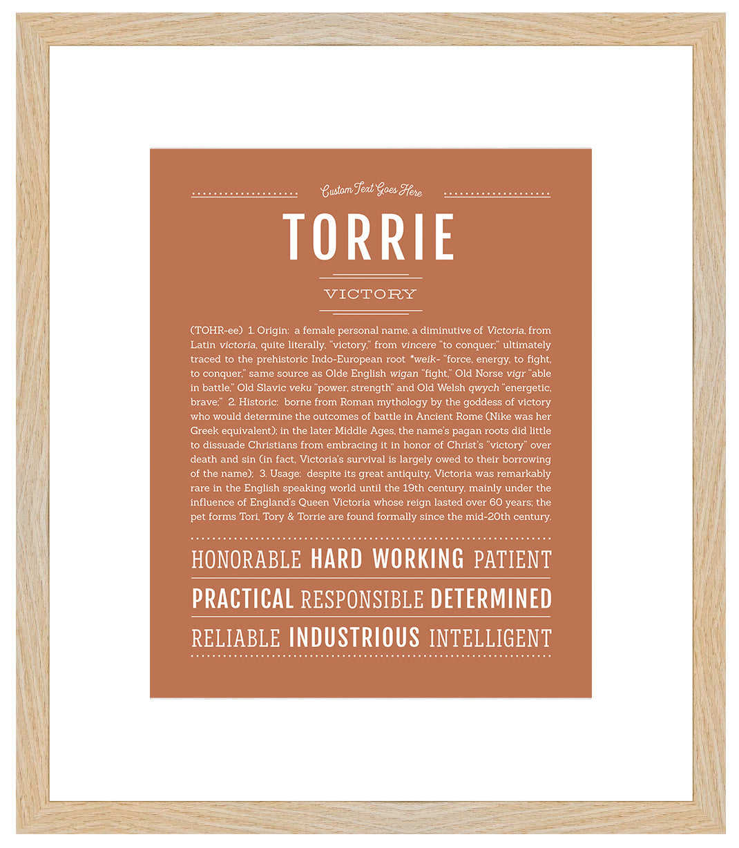 Torrie | Name Art Print