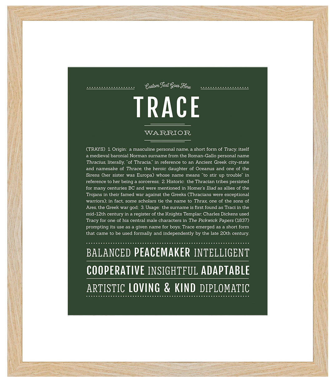 Trace | Name Art Print