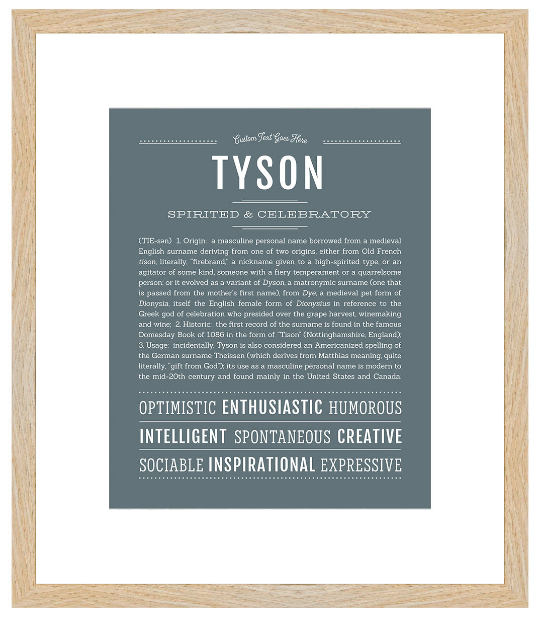 Tyson | Name Art Print