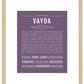 Vayda | Name Art Print