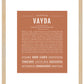 Vayda | Name Art Print