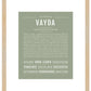 Vayda | Name Art Print