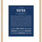 Vayda | Name Art Print