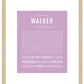 Walker | Name Art Print