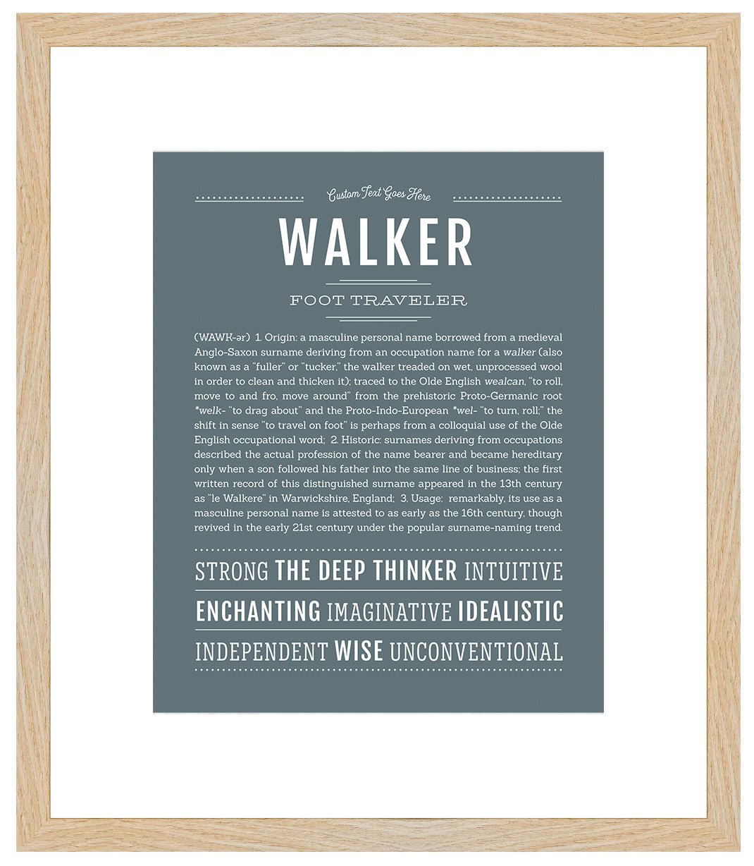 Walker | Name Art Print