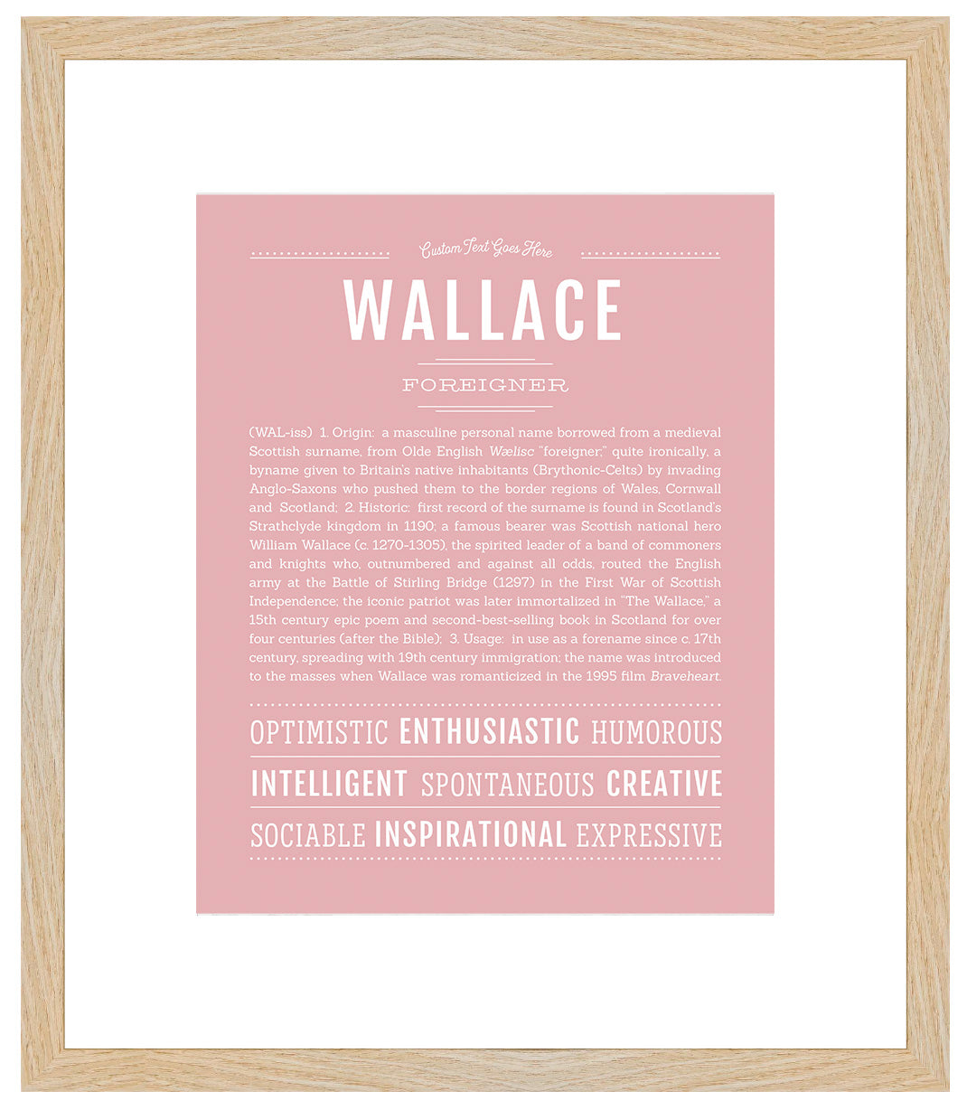 Wes | Name Art Print