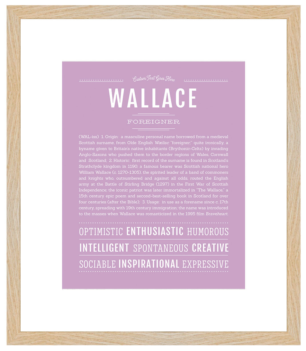 Wes | Name Art Print