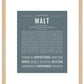 Walt | Name Art Print