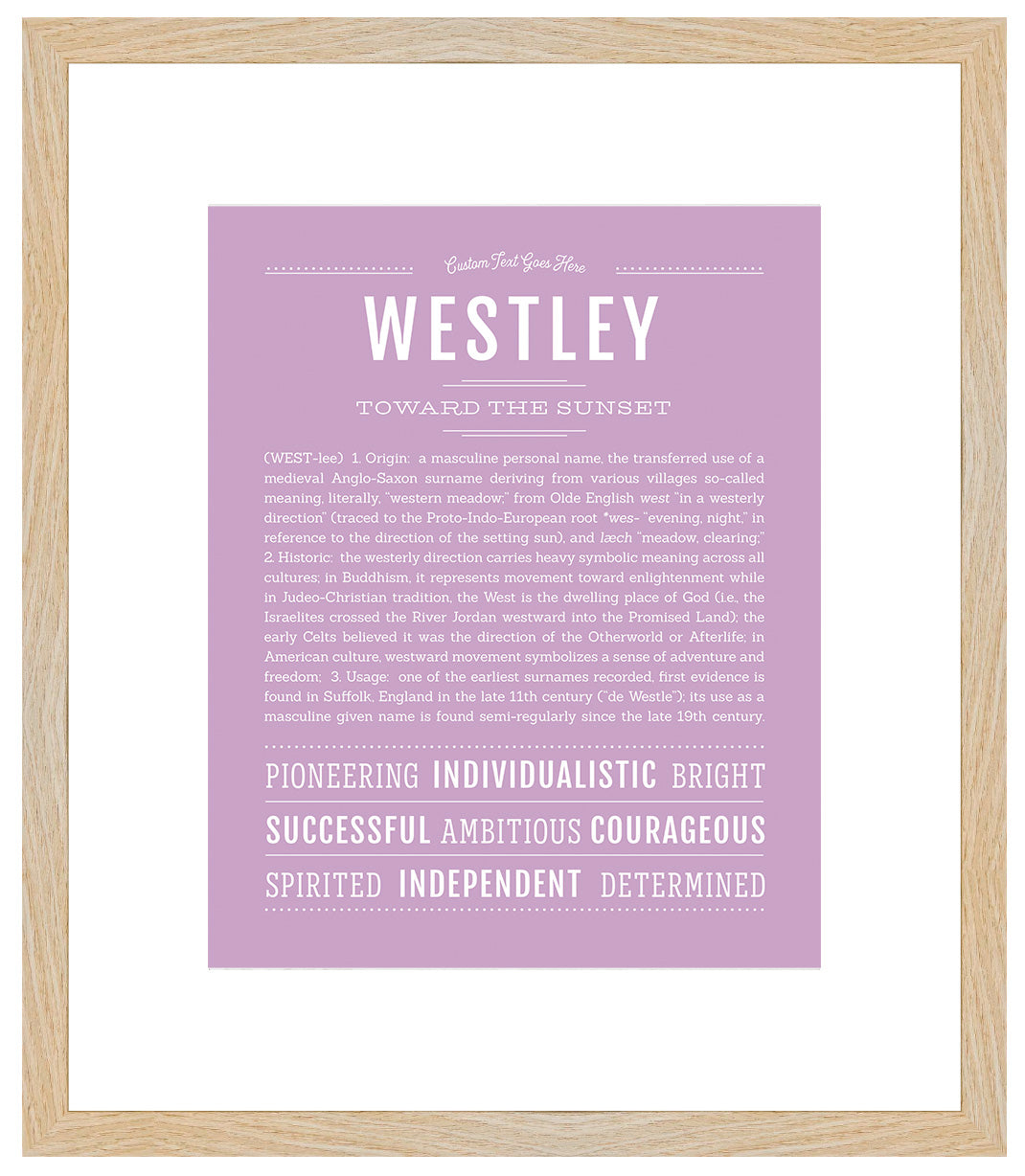 Wylie | Name Art Print