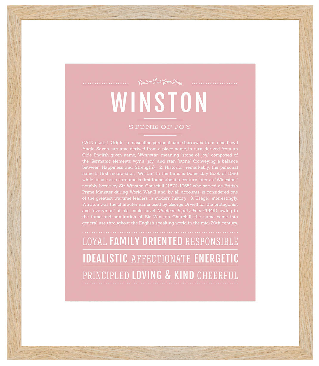 Winston | Name Art Print