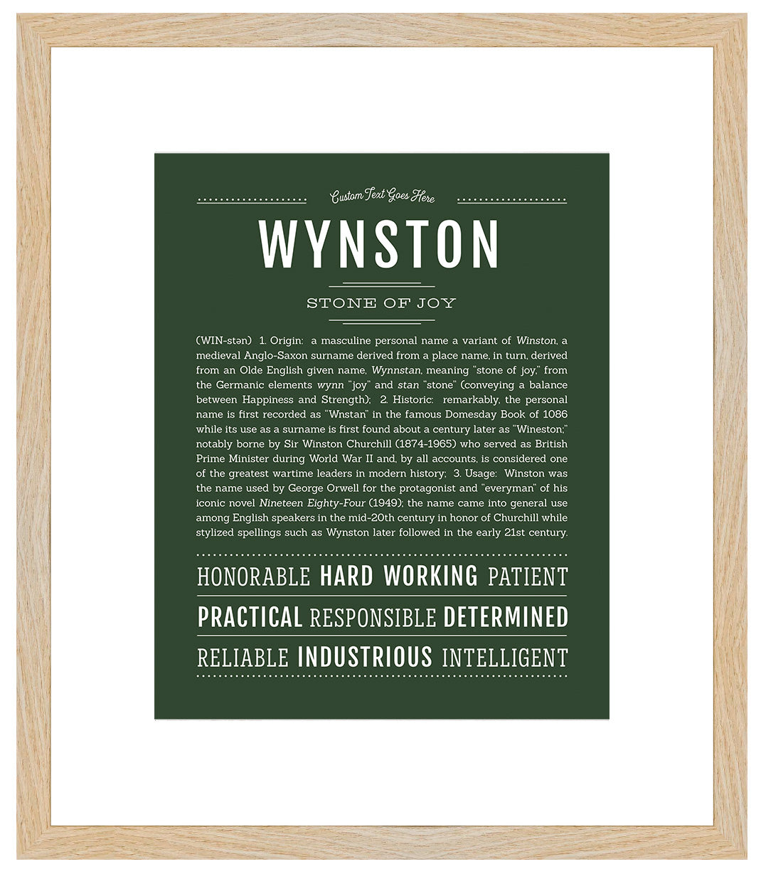 Wynston | Name Art Print