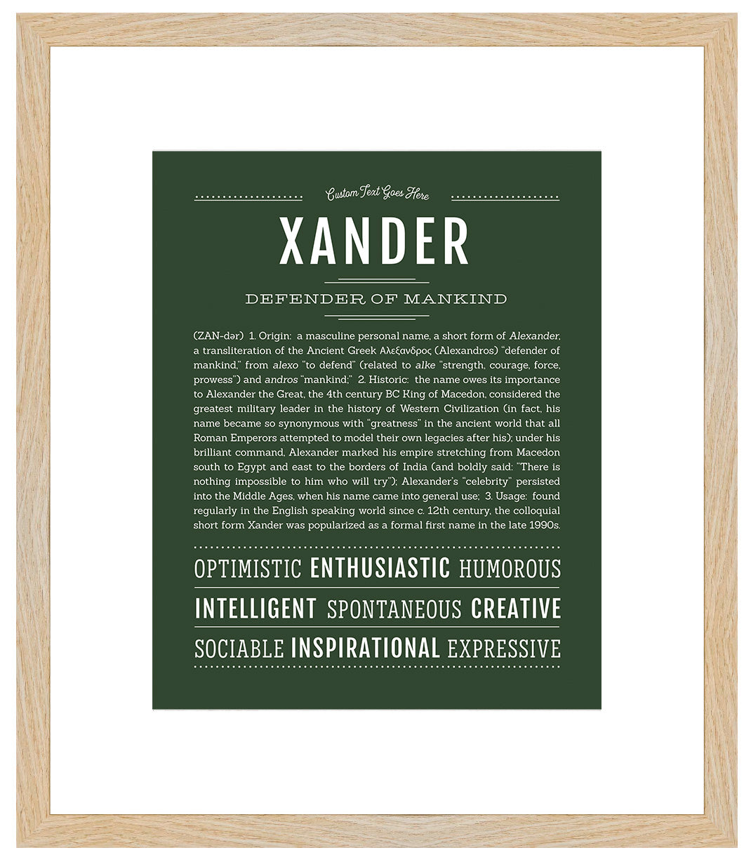 Xander | Name Art Print