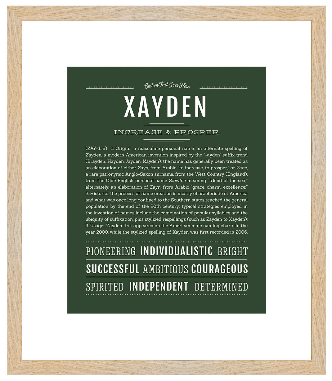 Xayden | Name Art Print