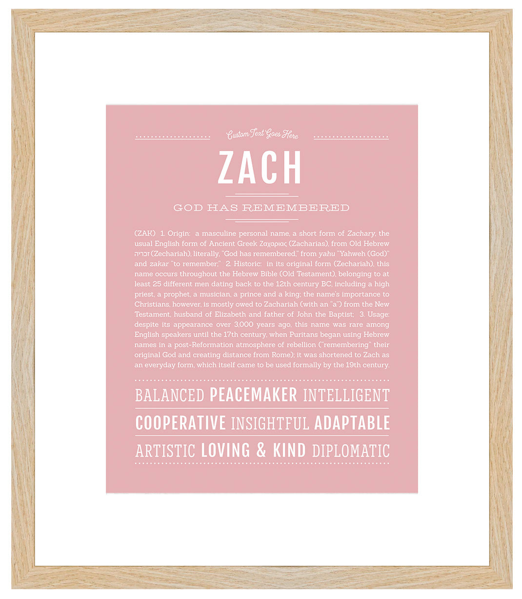 Zachery | Name Art Print