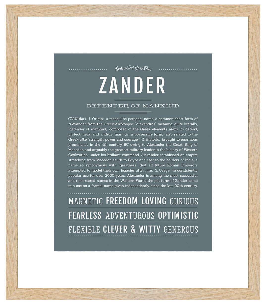 Zander | Name Art Print