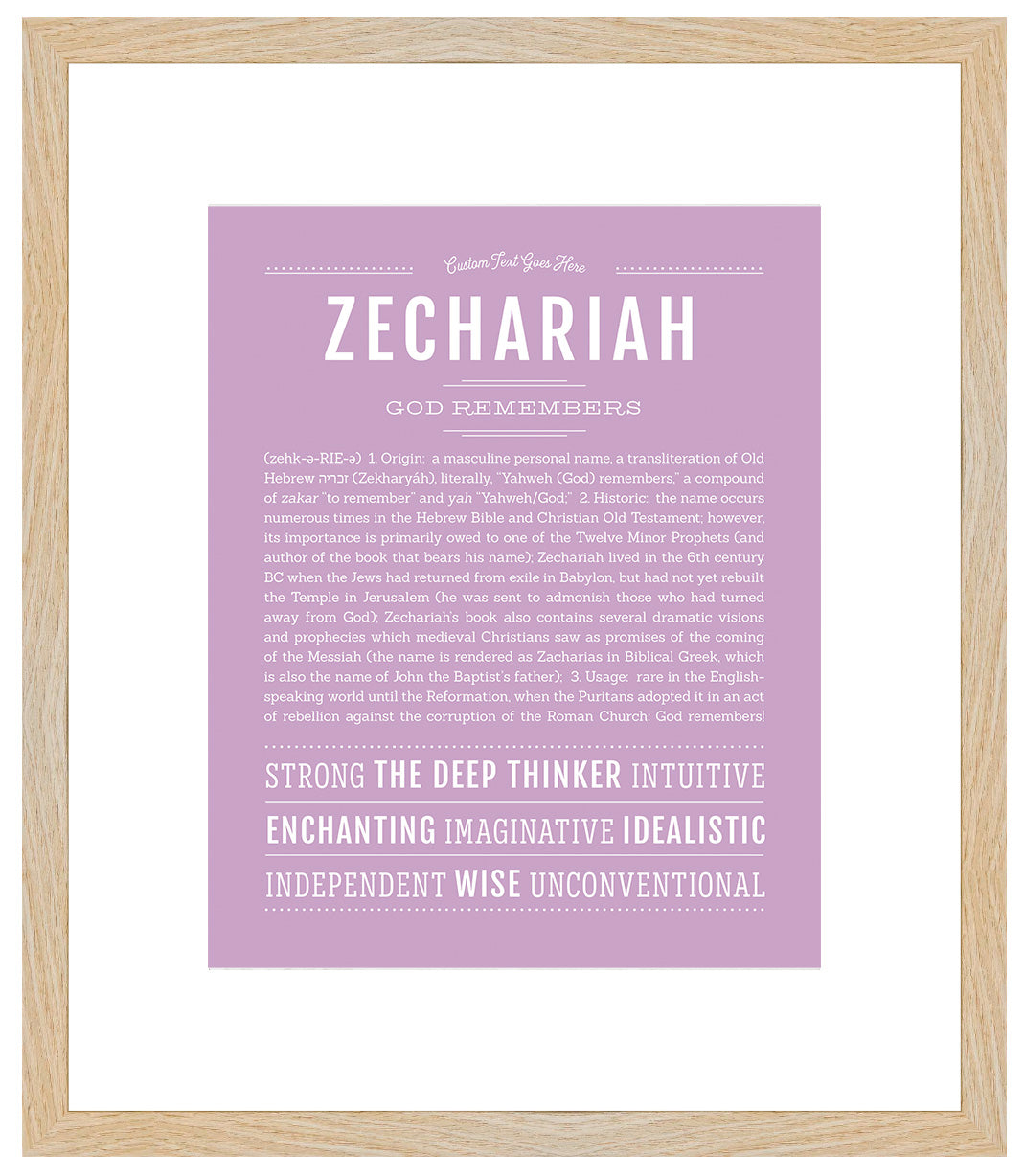 Zack | Name Art Print