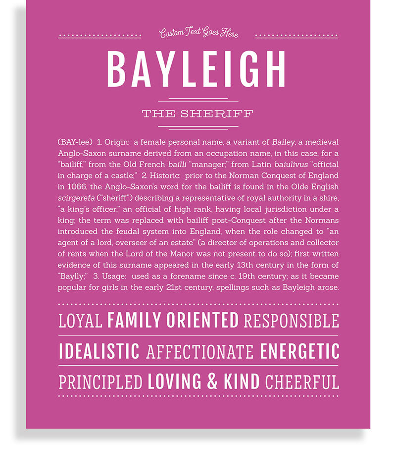 Bayleigh  Name Art Print